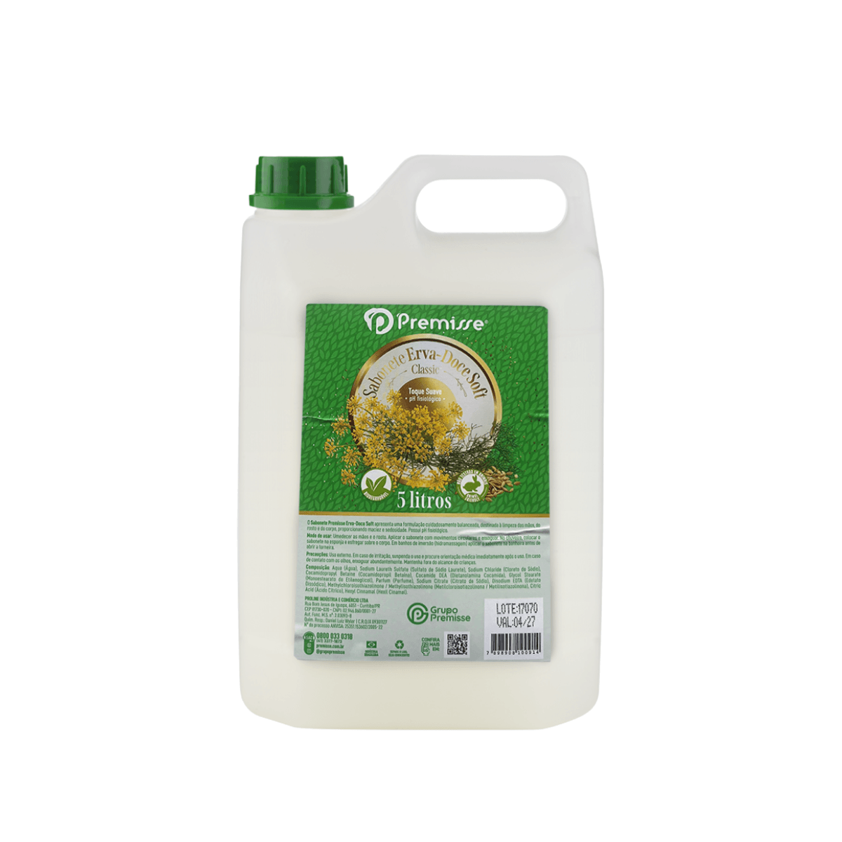 Sabonete Líquido Erva Doce Soft 5L Premisse